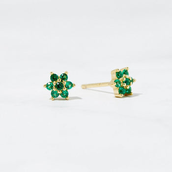 Dainty Flower Shaped Stud Earrings