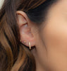 Small Diamond Huggie Earrings